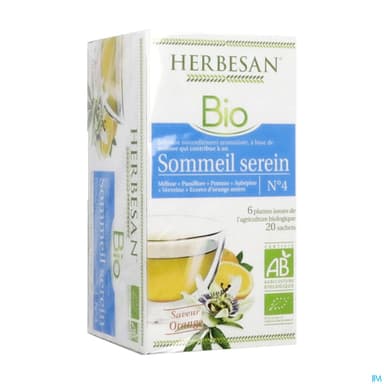 Herbesan Infusion Sommeil Serein Bio Sechet 20