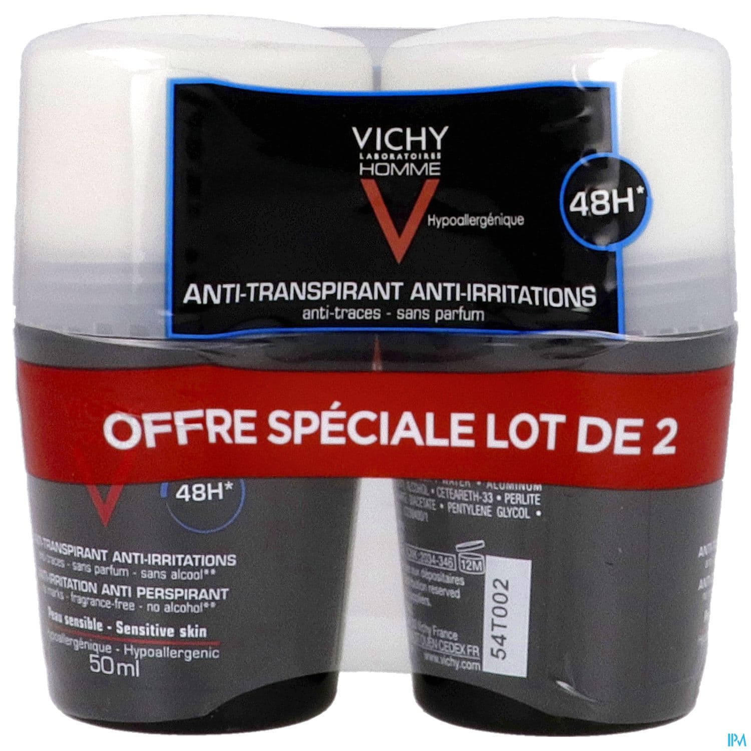 VICHY H DEOD BILLE PX SENS 50MLX2