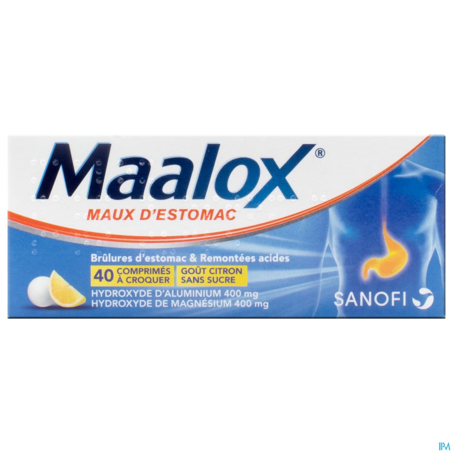 Maalox Maux Estomac Sans Sucre Comprime A Croquer Citron 40