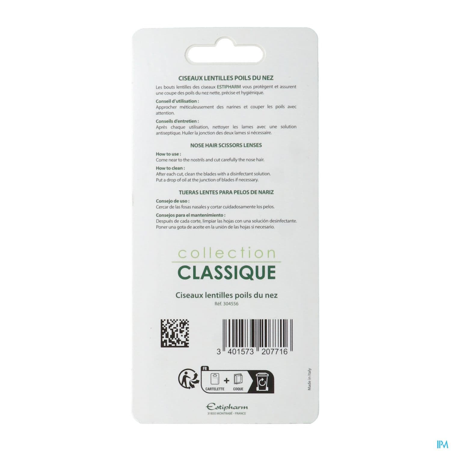 Estipharm Ciseaux Poils Nez