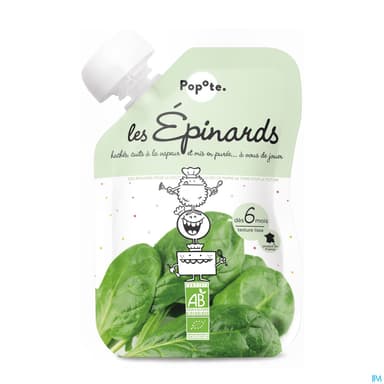 POPOTE PUREE EPINARD BIO 120G