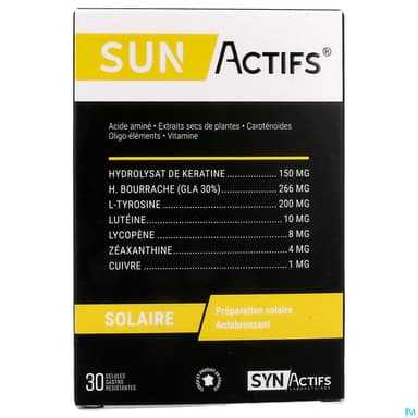 Synactifs Sun Actifs Gelule 30