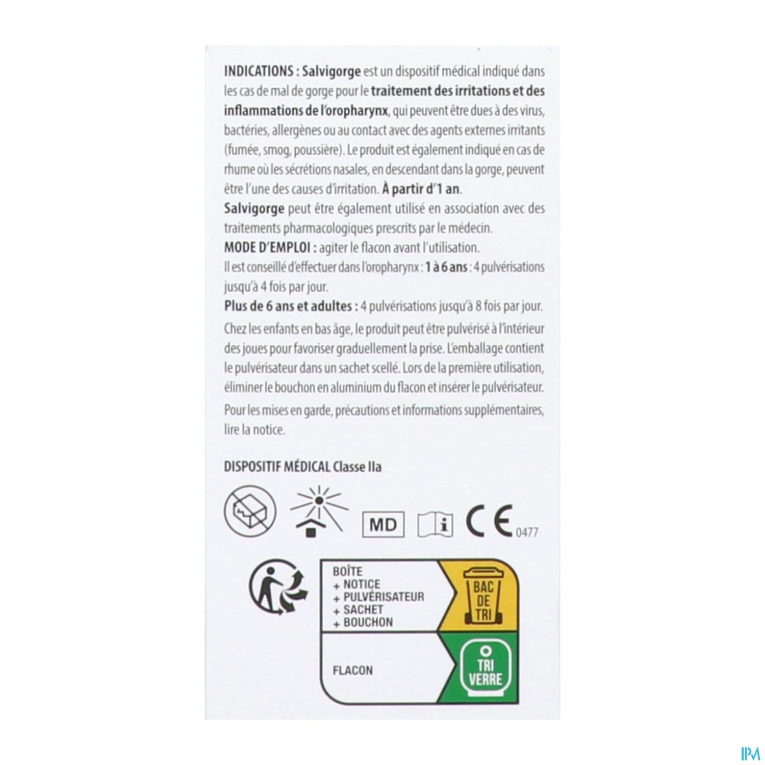 SALVIGORGE SPR S/ALCOOL 30ML
