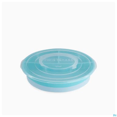 Twistshake Assiette Compartiments +6m Bleu Pastel