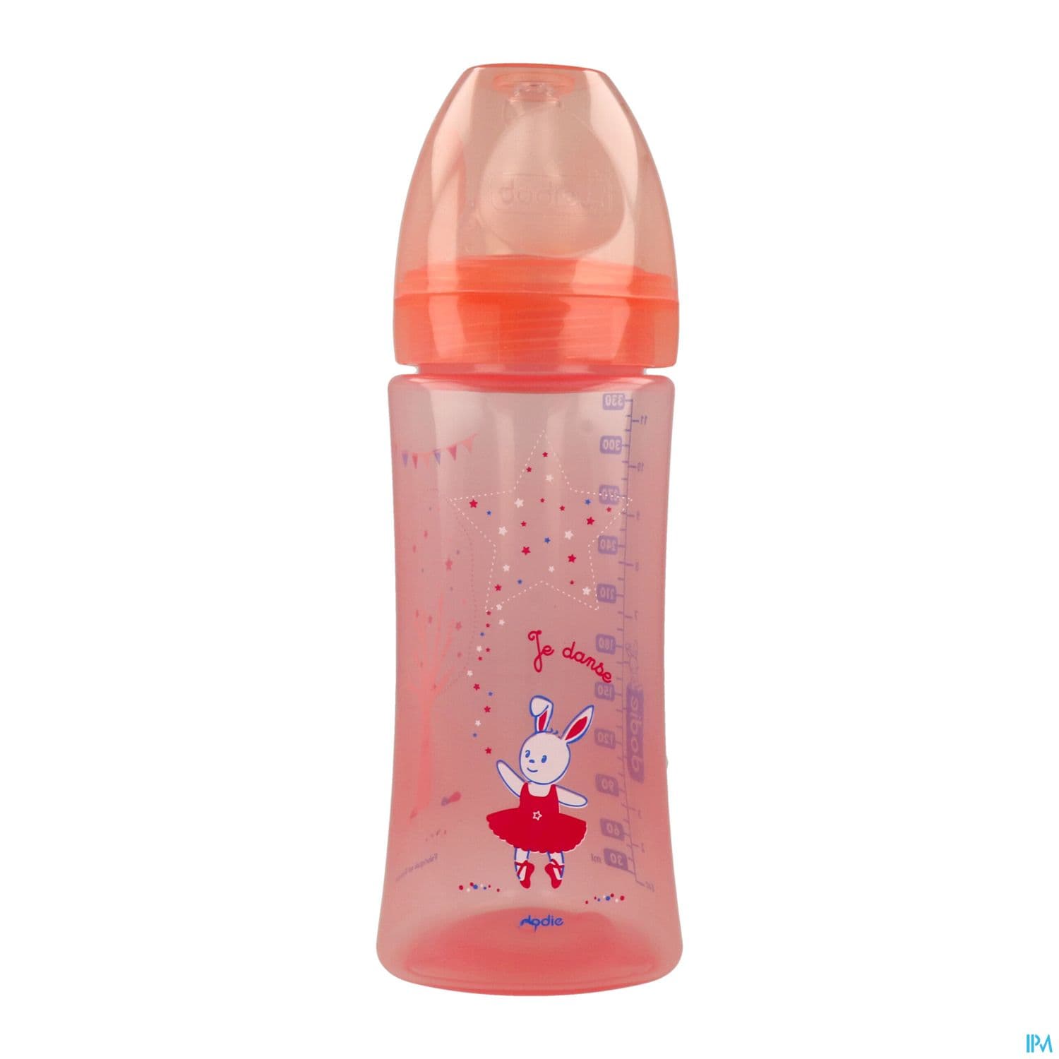 Dodie Initiation+ Biberon Anticolique Rose Danseuse +6mois 330ml
