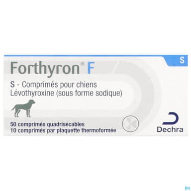 Dechra Forthyron F S Chien Comprime Quadrisecable 50