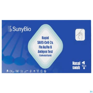 Sunybio Test Antigenique Covid Et Grippe Boite De 1