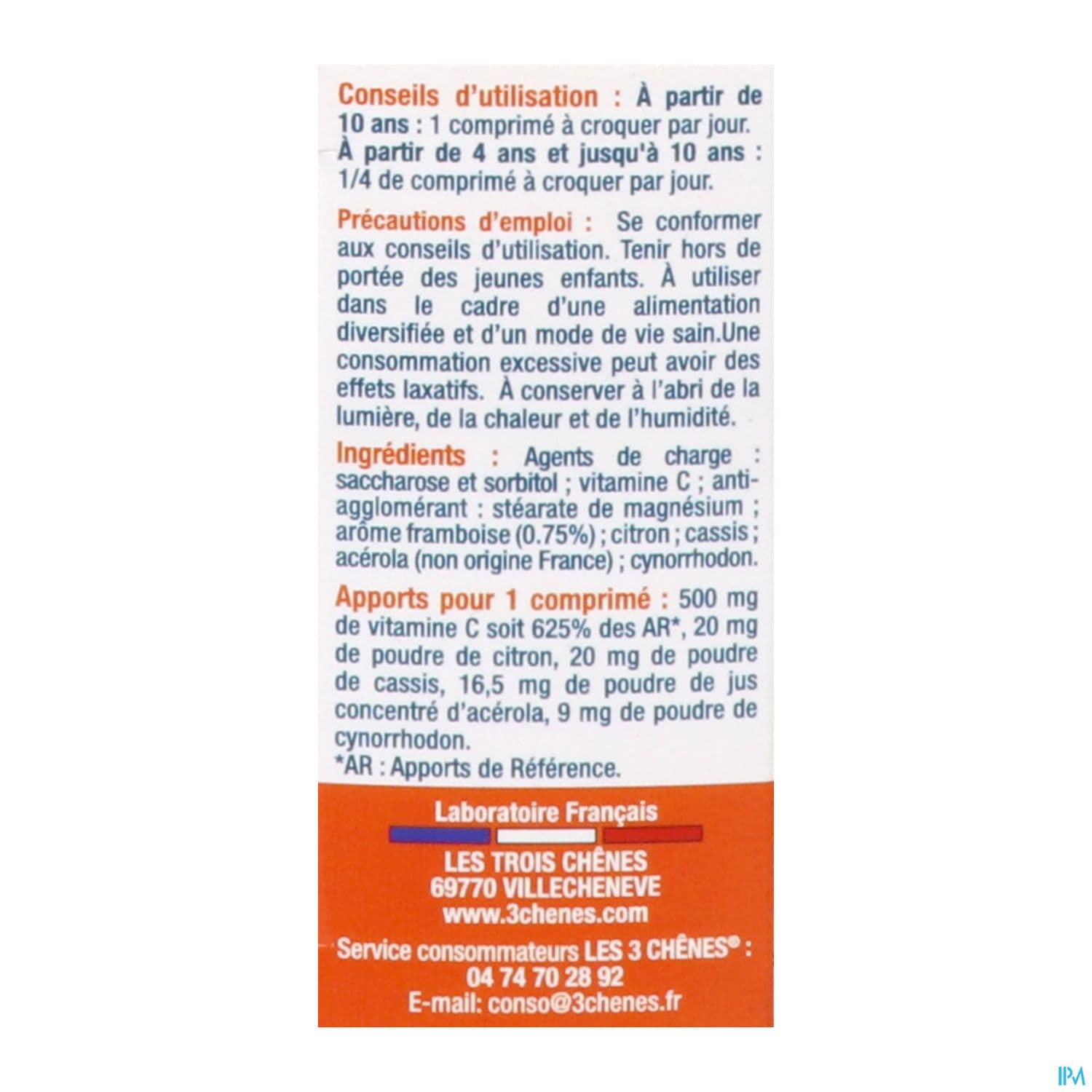 Les 3 chênes phyto acérola 500 tonus et vitalité