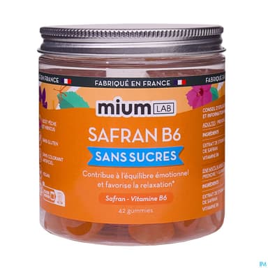 Mium Lab Safran Sans Sucre Gummies 42