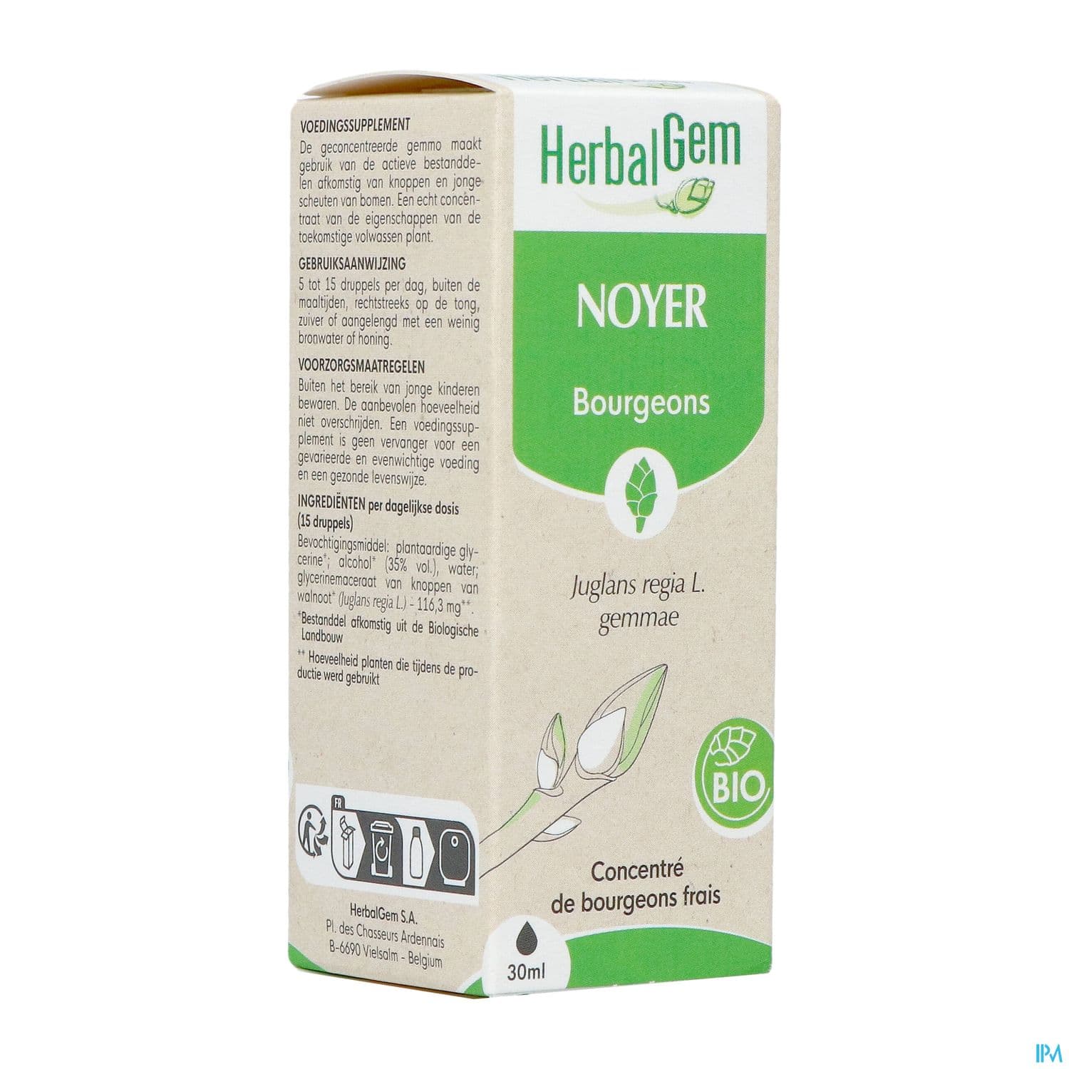 HERBALGEM MACER MER BIO NOYER 30ML