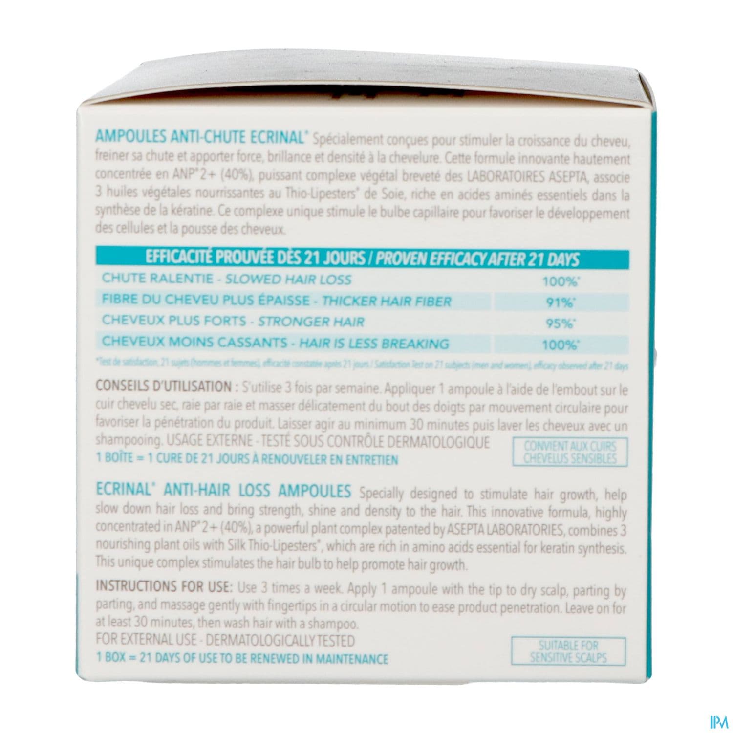Ecrinal Capillaire Ampoules Antichute A l'anp2+ 5ml X10