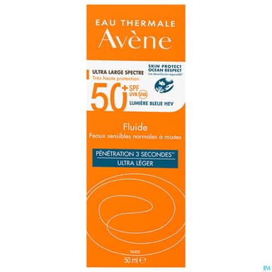AVENE SOL SPF50+ FLUIDE 50ML