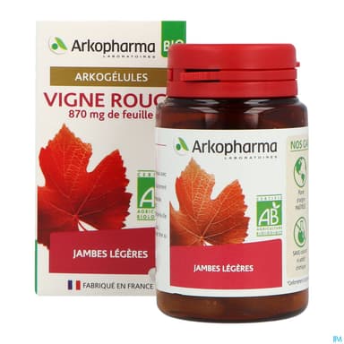 Arkopharma Arkogelules Vigne Rouge Bio Gelule 45
