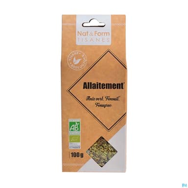 NAT&FORM TIS ALLAITEMENT BIO 100G