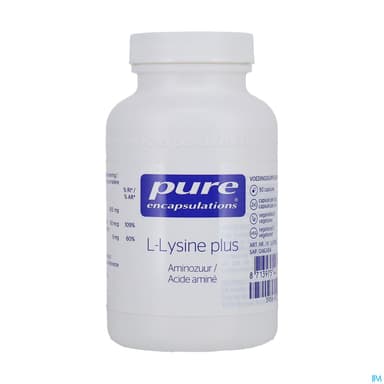 PURE ENCAPSUL L-LYSINE PLUS CAPS90