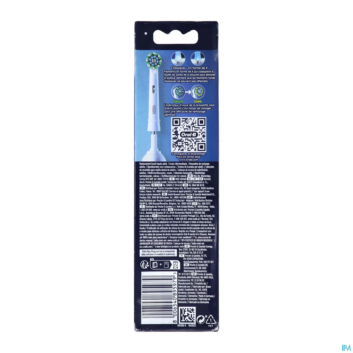 BDEN ORAL-B PRO BROSS CROSS ACT X8