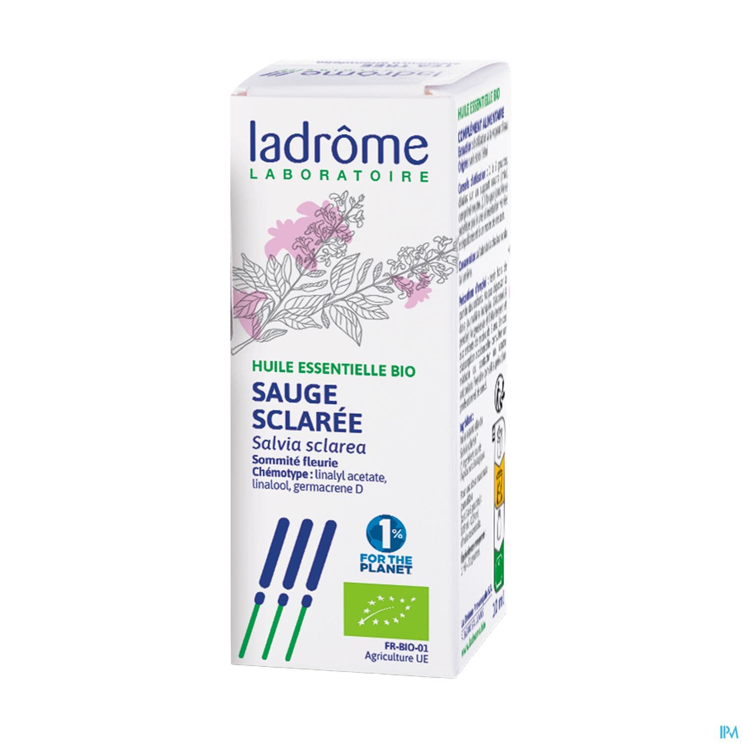 Ladrome Huile Essentielle Sauge Sclaree 10ml — Pharmacie Centrale Elsie