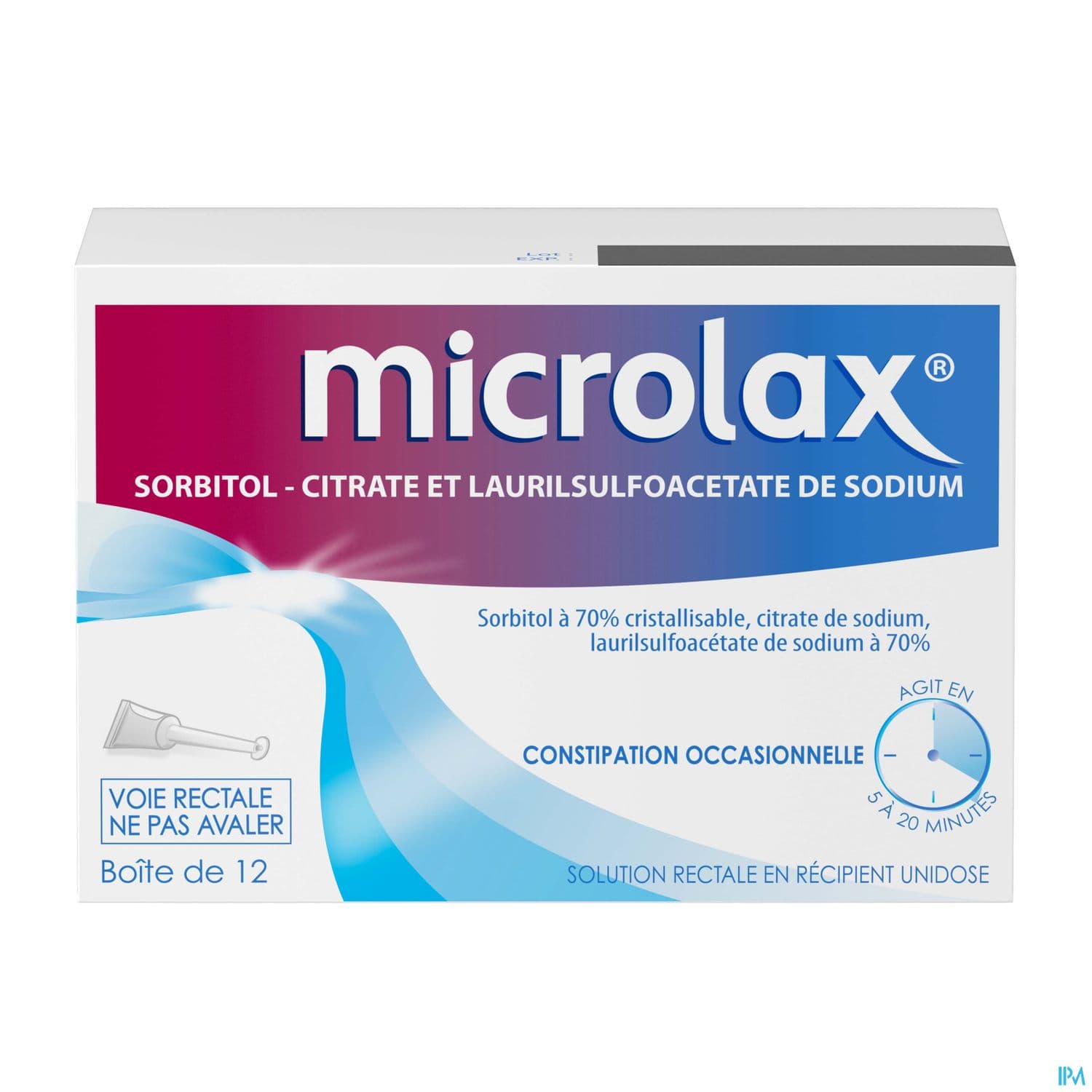 Microlax Solution Rectale Unidose 6g45 12
