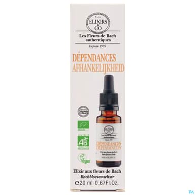 Elixirs Co Les Fleurs De Bach Dependances Bio Gouttes 20ml