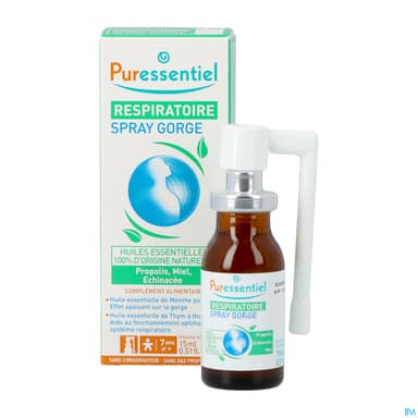 PURESSENTIEL RESPIRATOIRE Spray gorge 15ml