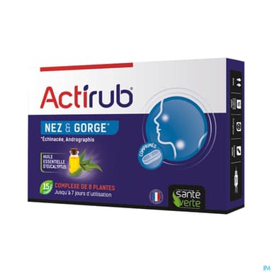 ACTIRUB SANTE VERTE PASTILLE 15