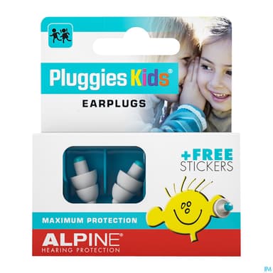 Alpine Pluggies Kids Bouchon Oreille Enfant X2