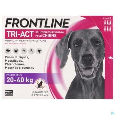 Frontline Tri Act Spot On Chien l Solution X6