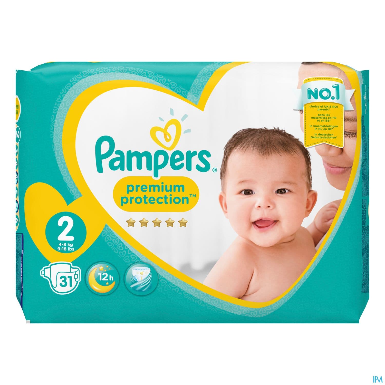 COUCH PAMPERS PREM PROT 2 4-8KG 31 — Pharmacie porte de la villette