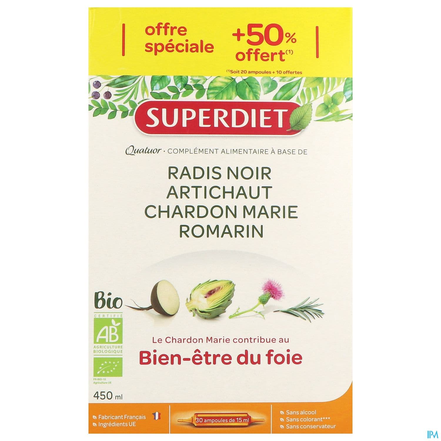 SUPERDIET QUATU B-E FOIE BIO AMP30