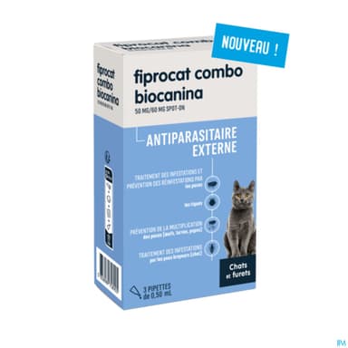 FIPROCAT COMBO 50MG SPOTON CHAT 3