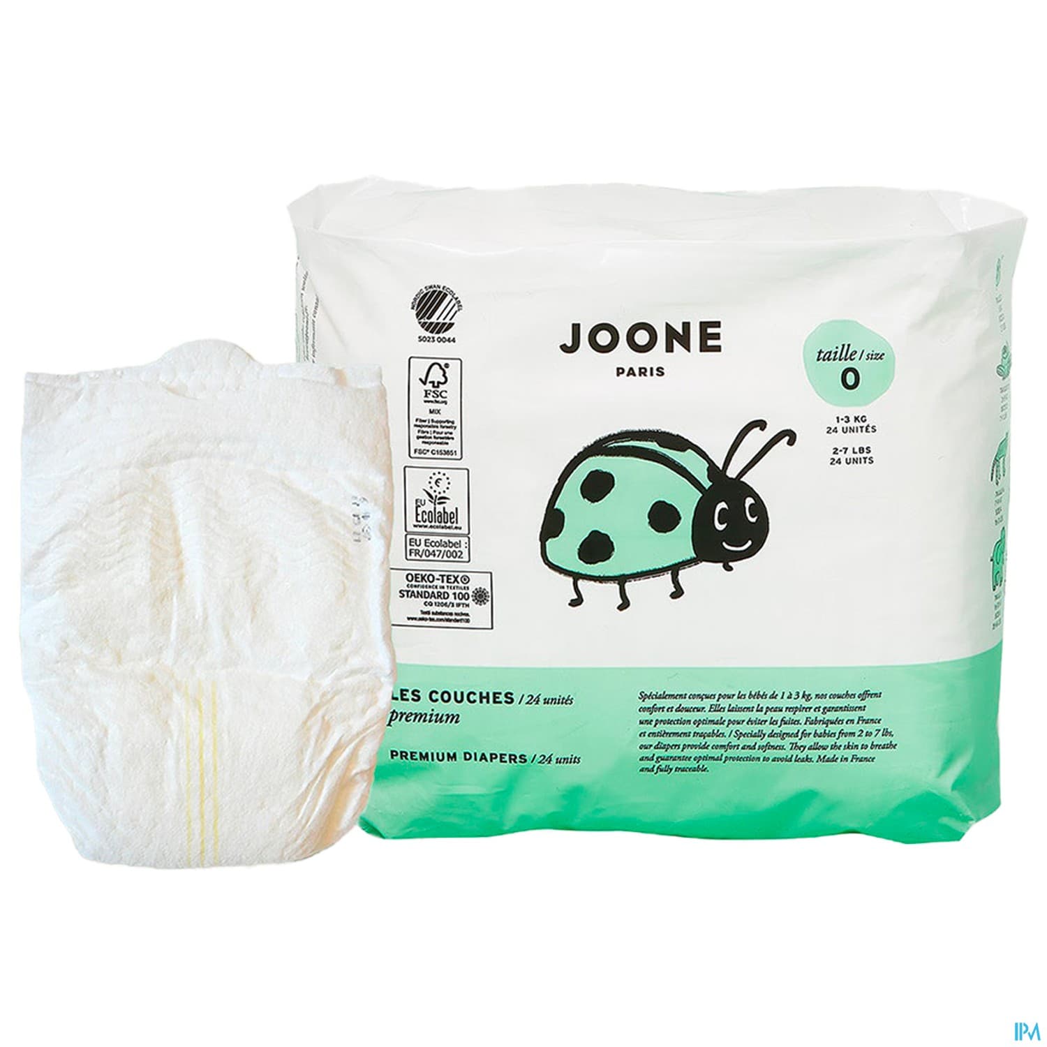 JOONE COUCHE PREMA T0 1-3KG 24
