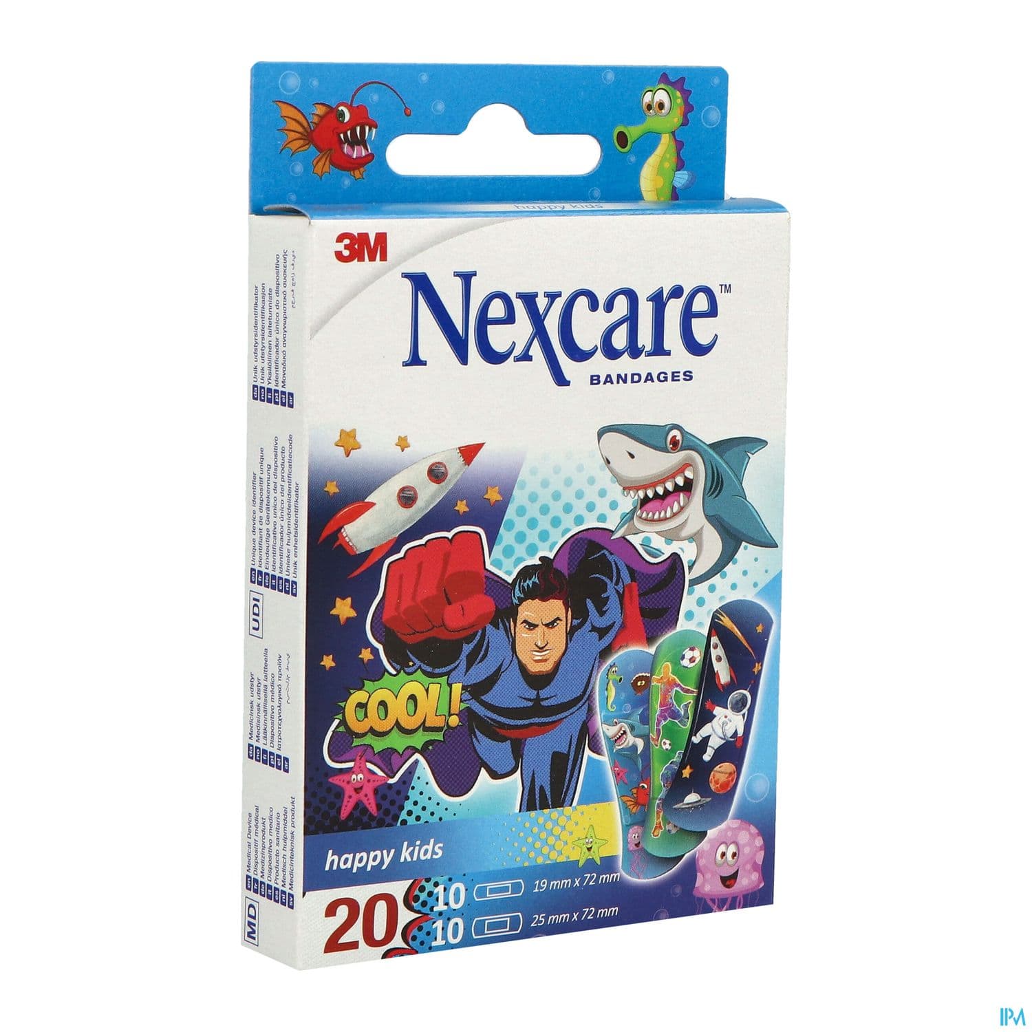 3m Nexcare Happy Kids Pansement Heros 20