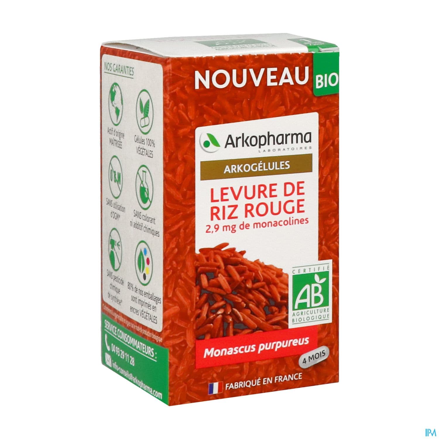 ARKOG LEVURE RIZ ROUGE BIO GELU120
