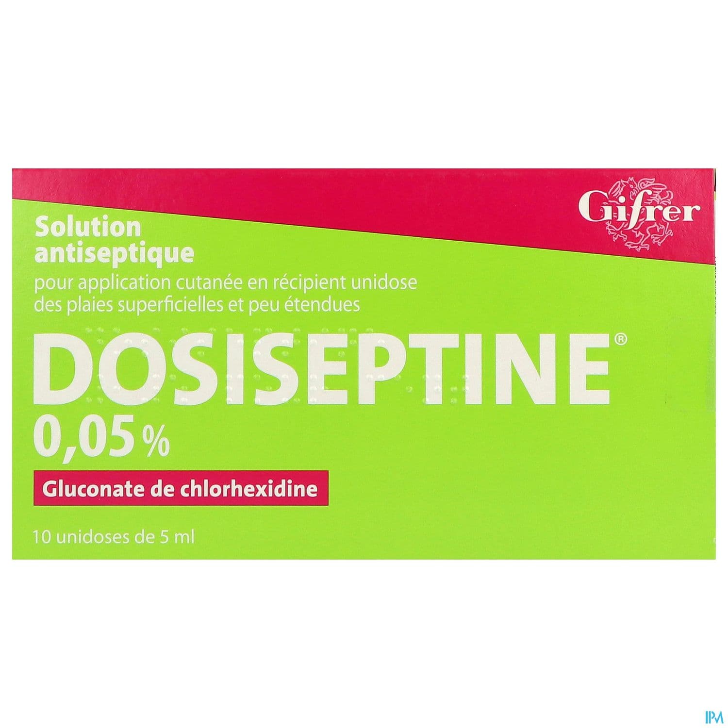 DOSISEPTINE 0,05% SOL DOSE 5ML 10