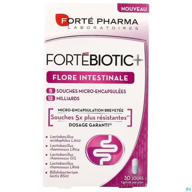 Forte Pharma Fortebiotic+ Flore Intestinale Gelule 30