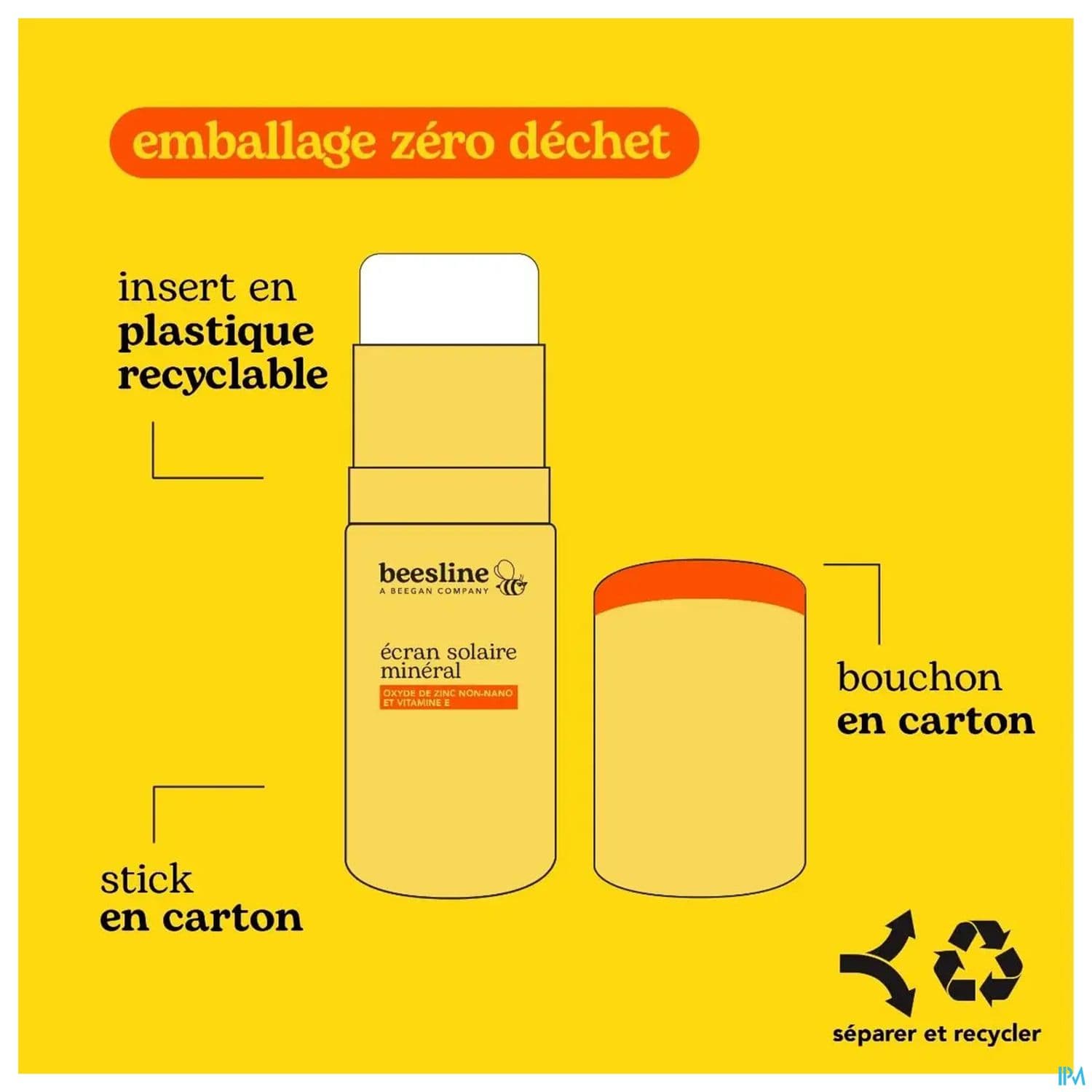 Beesline Ecran Solaire Mineral Spf30 Stick 18g