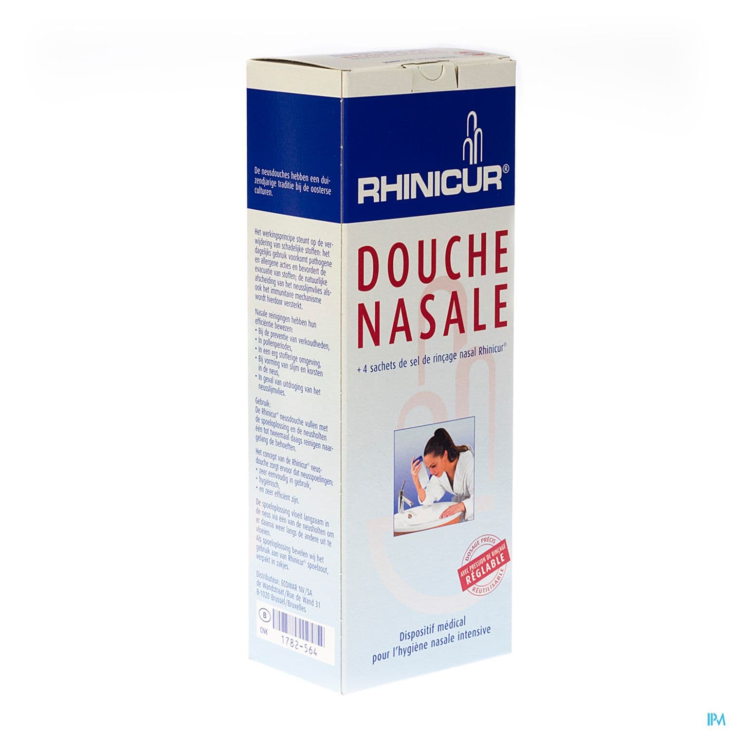 Rhinicur Douche Nasale Appareil + Sachet X4