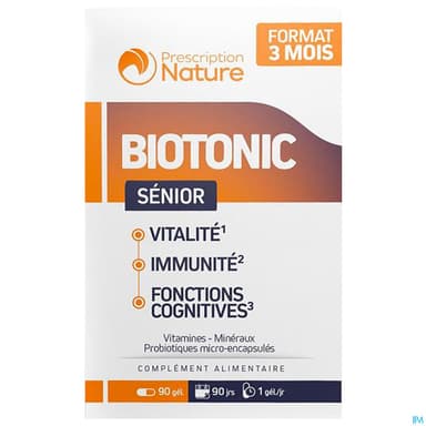 Prescription Nature Biotonic Senior Gelule 90