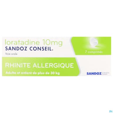 Loratadine Sandoz Conseil 10mg Comprime 7
