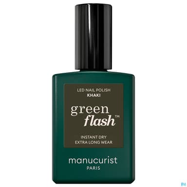 Manucurist Green Flash Vernis A Ongles Khaki 15ml