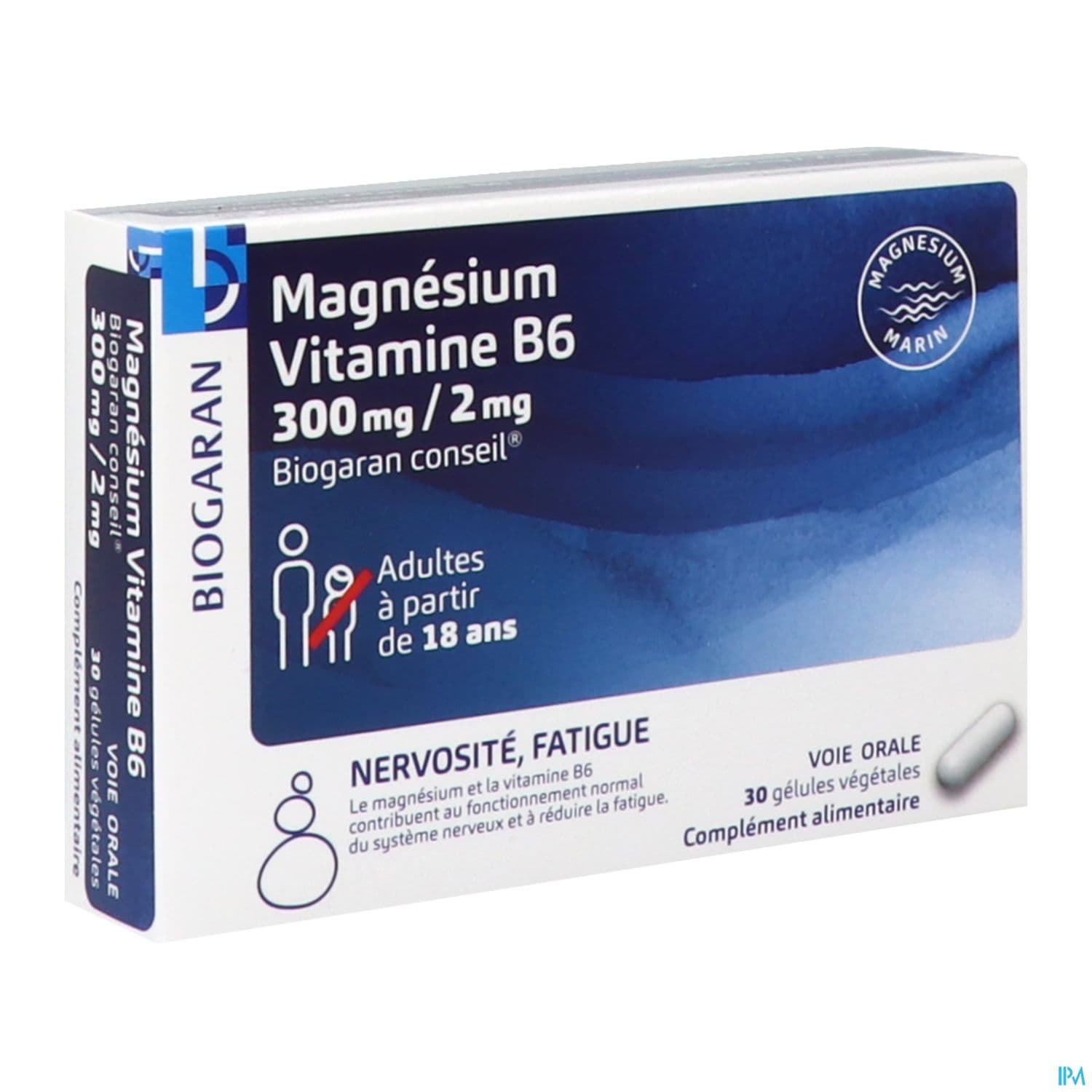 BIOGARAN MG/VIT B6 300M/2MG GELU30