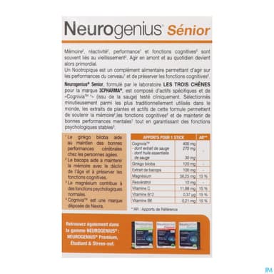 3c Pharma Neurogenius Senior Stick 20