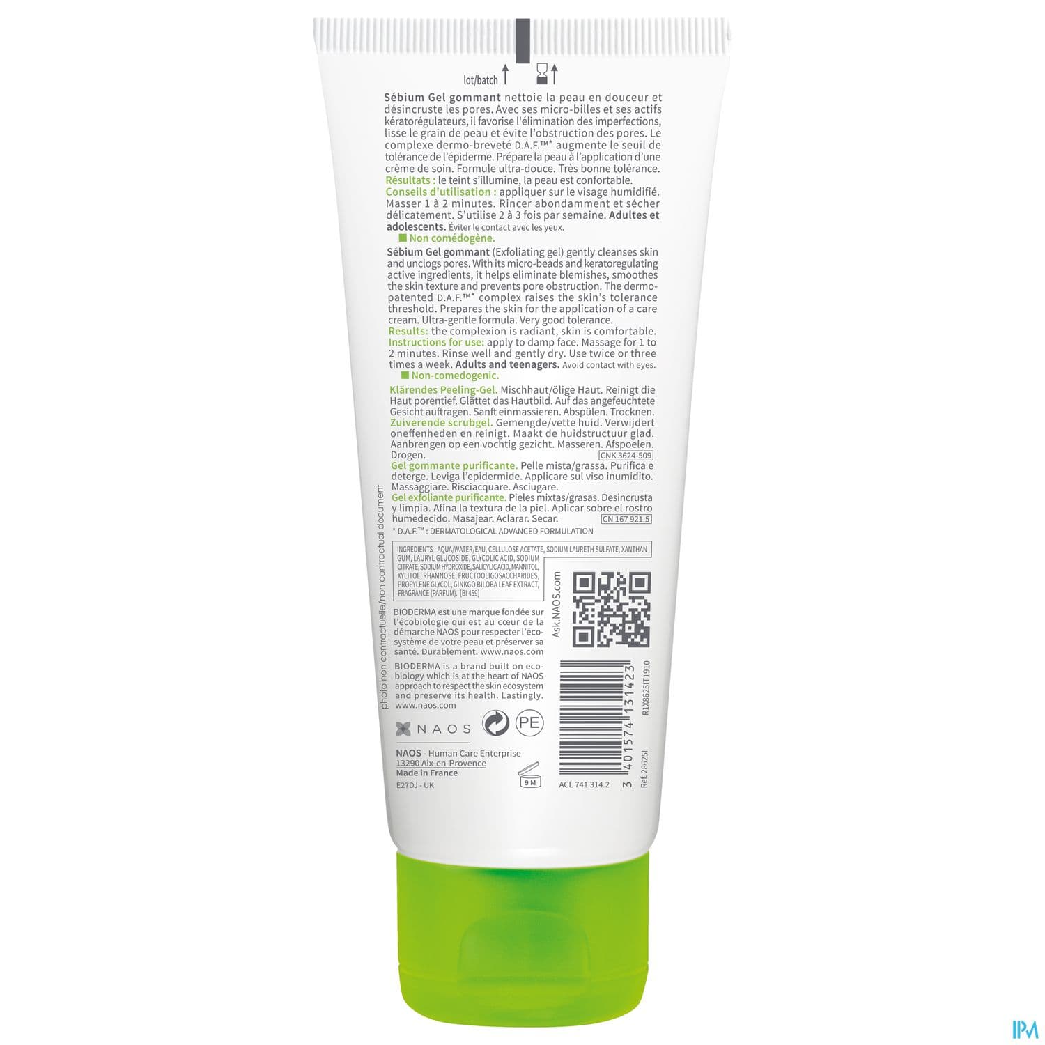 SEBIUM GOMMANT GEL MOUS TUB 100ML