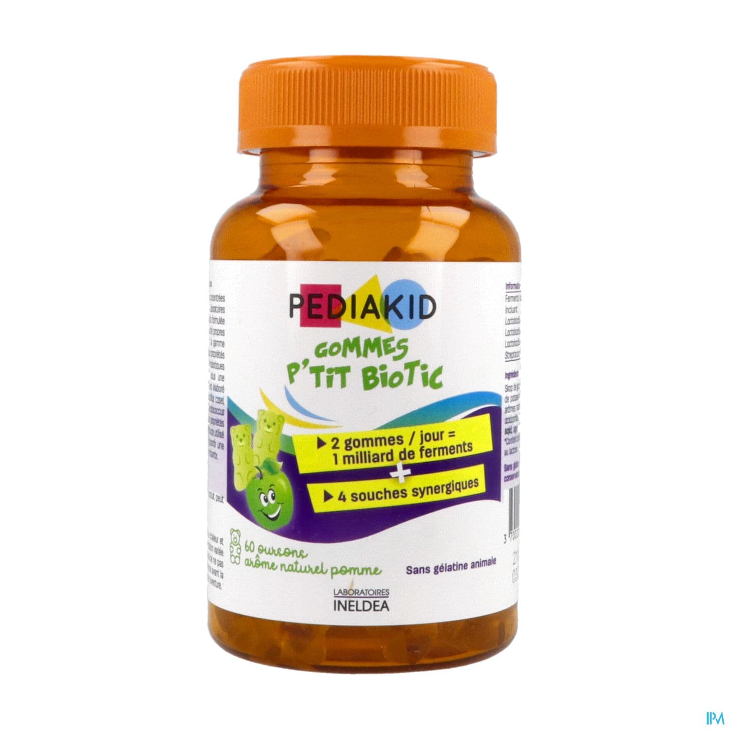 Ineldea Pediakid Gommes P'tit Biotic Ourson 60