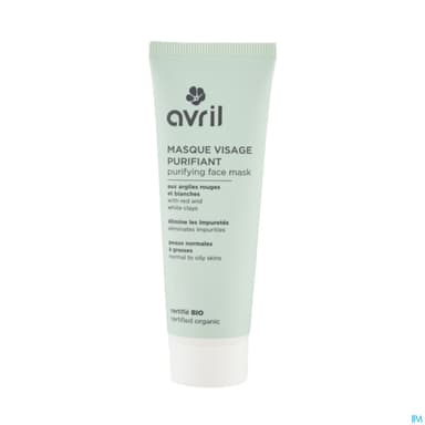Avril Masque Visage Purifiant Certifie Bio 50ml