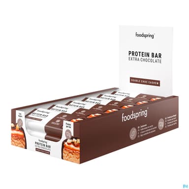 Foodspring Protein Bar Extra Chocolate Double Choc Cashew 45g