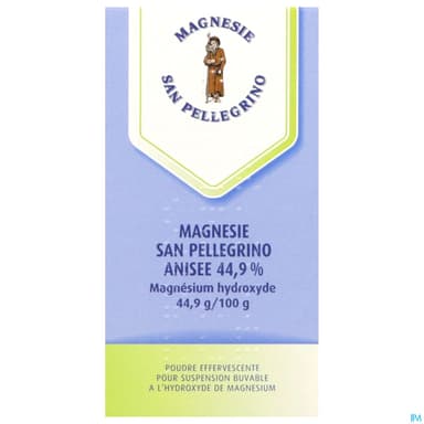 Magnesie San Pellegrino Anisee 44.9% Poudre Eff 125g