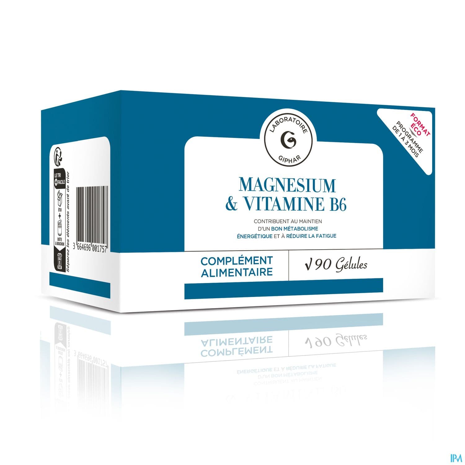 GIPHAR MAGNESIUM/VIT B6 GELULE 90