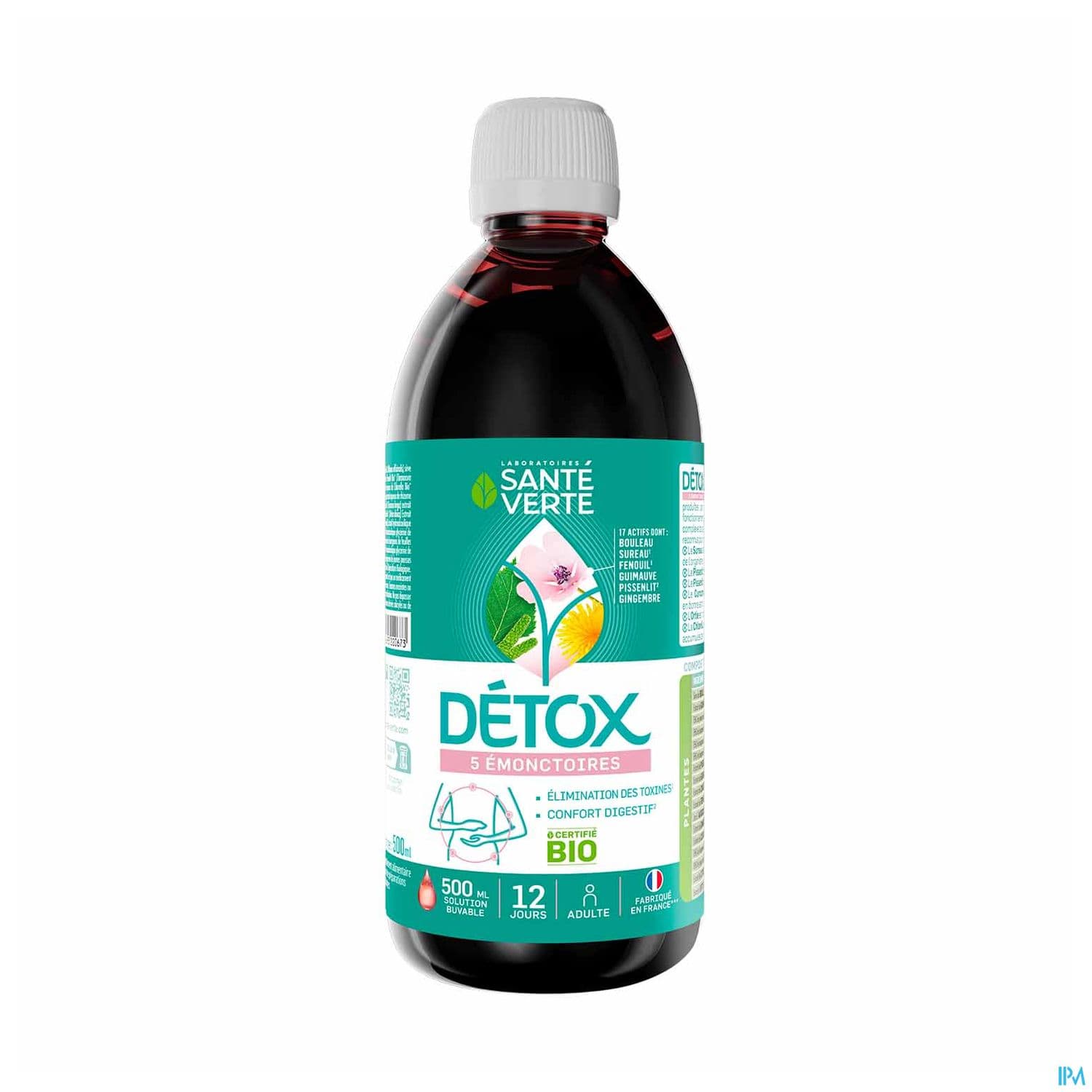 Sante Verte Detox Bio Solution Buvable 500ml