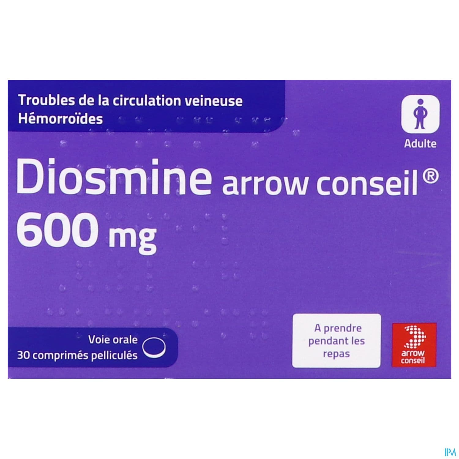 Diosmine Arrow Conseil 600mg Comprime Pellicule 30